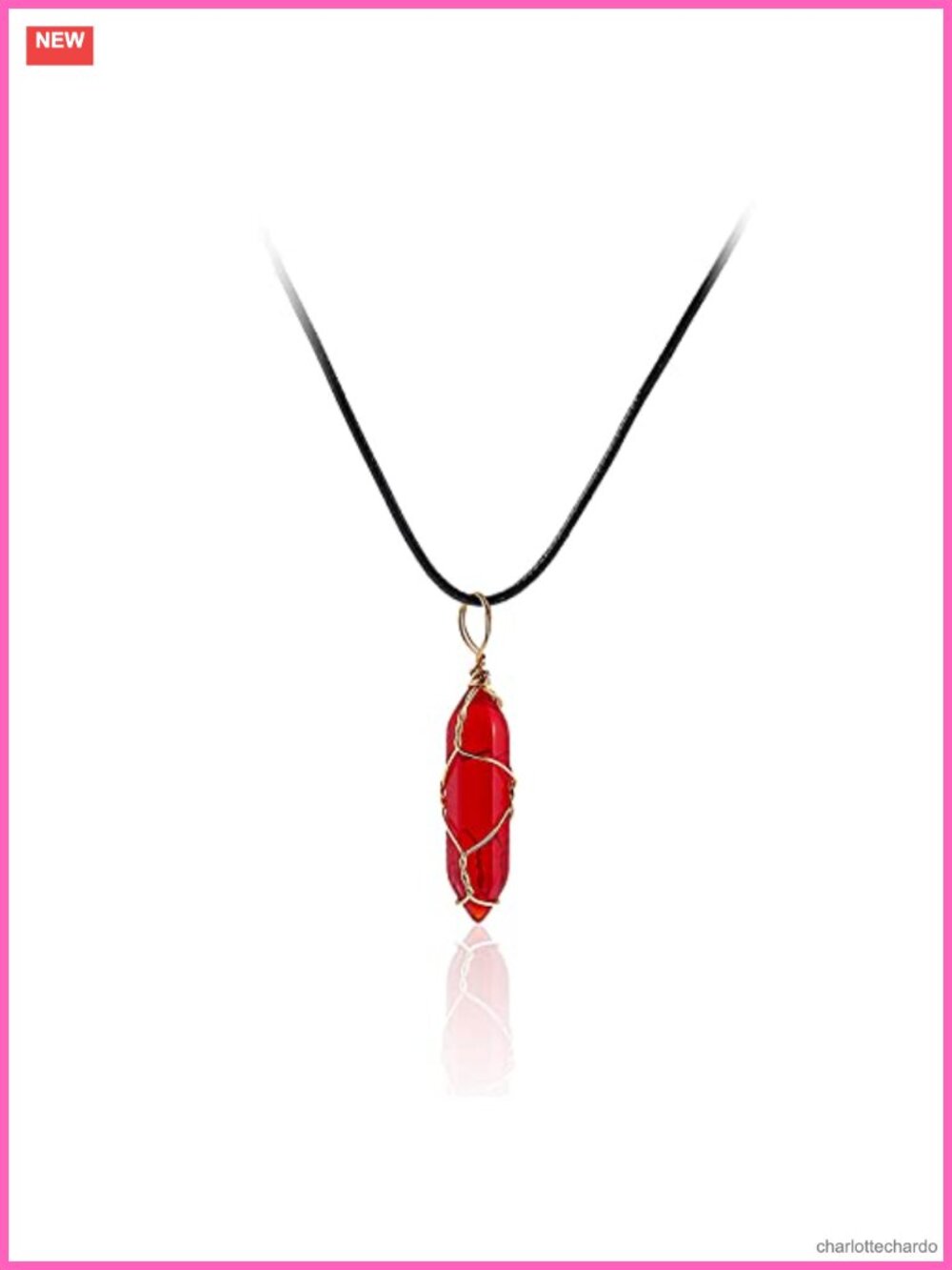 Red Carnelian Pixiu Pendant Necklace Natural Stone Gemstone Chakra Healing